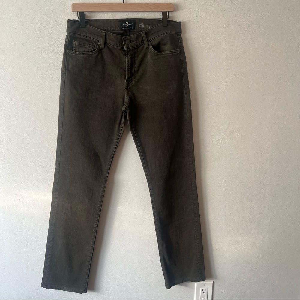 7 For All Mankind Men's Slim Jeans - Deep Brown